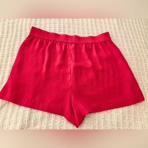 Victoria’s Secret hot pink satin shorts • Size L • EUC!